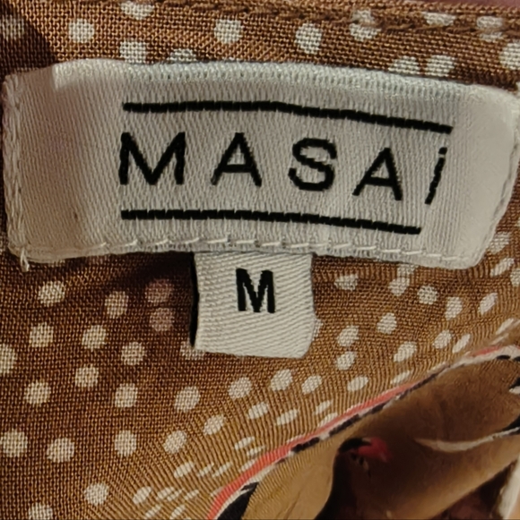 Masai Viscose Soft Floral Poppy Print Women's Top - Picture 4 of 5